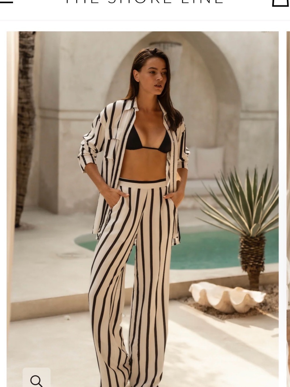 The Shoreline - The Beach Shirt and The Kaitilin Pants Set Small